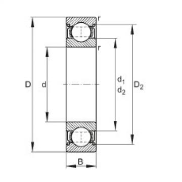 FAG Deep groove ball bearings - 6001-2Z