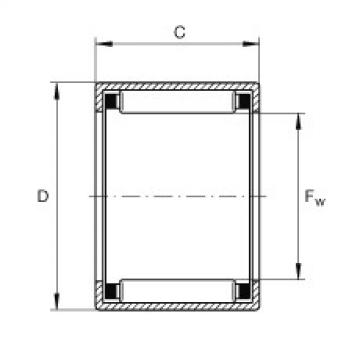 FAG Drawn cup needle roller bearings with open ends - SCE118