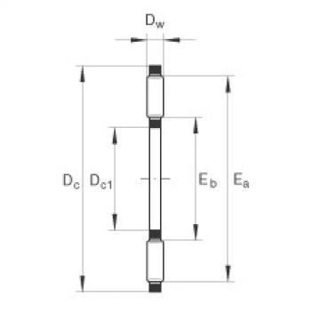 FAG Axial needle roller and cage assemblies - AXK1226