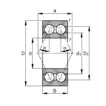 FAG Angular contact ball bearings - 3005-B-TVH