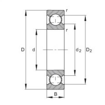 FAG Deep groove ball bearings - 6209-C