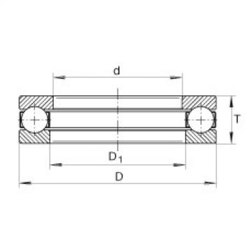 FAG Axial deep groove ball bearings - 2908