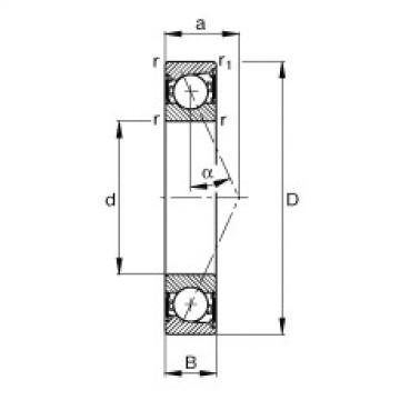 FAG Spindle bearings - B7000-E-2RSD-T-P4S