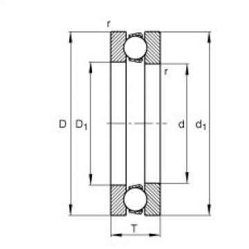 FAG Axial deep groove ball bearings - 51102