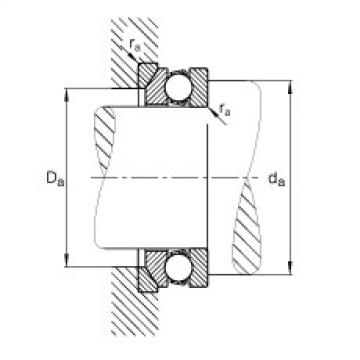 FAG Axial deep groove ball bearings - 53238-MP + U238