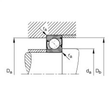 FAG Angular contact ball bearings - 7004-B-XL-2RS-TVP