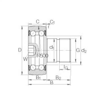 FAG Stud type track rollers - KR5202-2RS