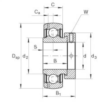 FAG Radial insert ball bearings - GRAE45-XL-NPP-B