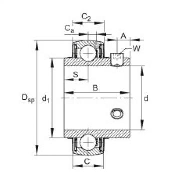 FAG Radial insert ball bearings - UC207-20