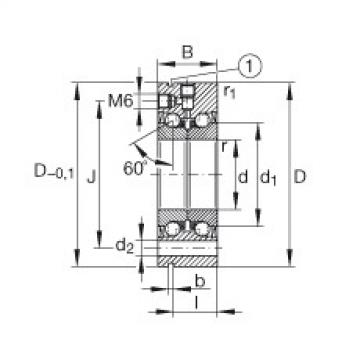 FAG Axial angular contact ball bearings - ZKLF50140-2RS-XL