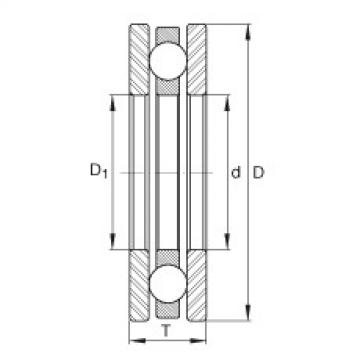 FAG Axial deep groove ball bearings - 4408