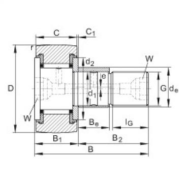 FAG Stud type track rollers - KRE26-PP