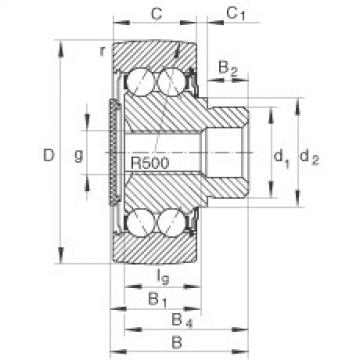 FAG Stud type track rollers - ZL5202-DRS