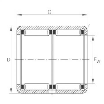 FAG Drawn cup needle roller bearings with open ends - HK2538-ZW