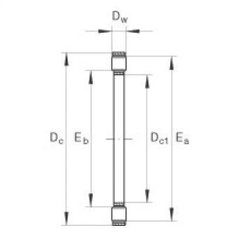 FAG Axial cylindrical roller and cage assembly - K81103-TV