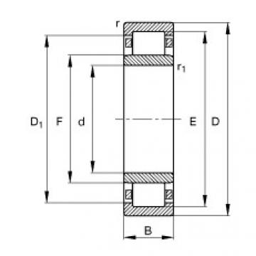 FAG Cylindrical roller bearings - NU1030-XL-M1