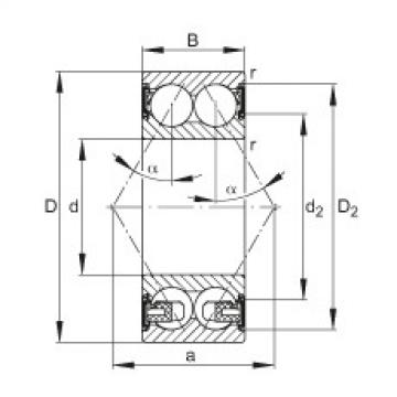 FAG Angular contact ball bearings - 3203-BD-XL-2HRS-TVH