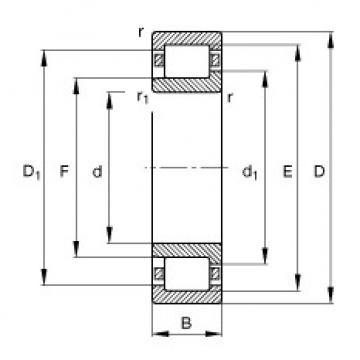 FAG Cylindrical roller bearings - NJ2214-E-XL-TVP2