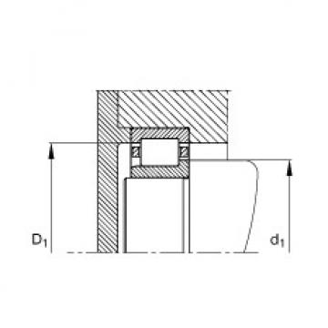 FAG Cylindrical roller bearings - NJ210-E-XL-TVP2