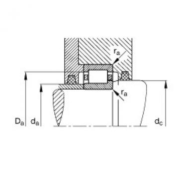 FAG Cylindrical roller bearings - NJ203-E-XL-TVP2 + HJ203-E