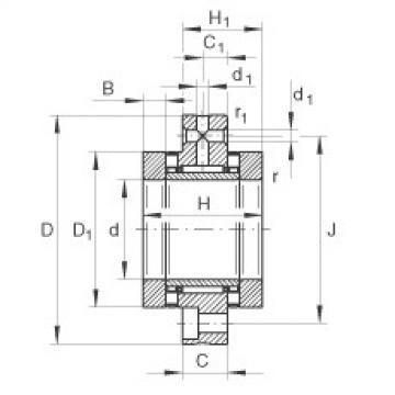 FAG Needle roller/axial cylindrical roller bearings - ZARF40100-TV