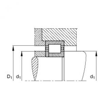 FAG Cylindrical roller bearings - NUP203-E-XL-TVP2