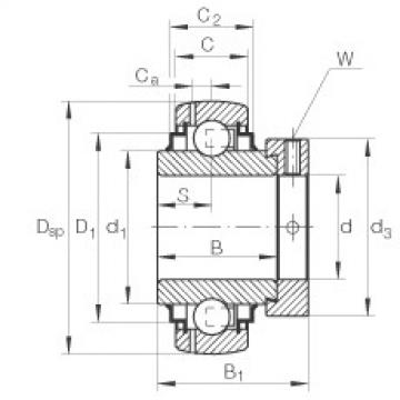 FAG Radial insert ball bearings - GE35-XL-KLL-B