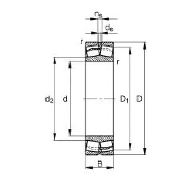 FAG Spherical roller bearings - 22211-E1-XL