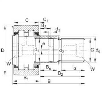 FAG Stud type track rollers - PWKRE90-2RS