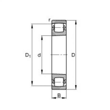 FAG Barrel roller bearings - 20216-K-TVP-C3