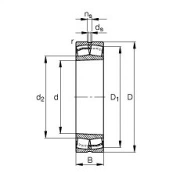 FAG Spherical roller bearings - 21308-E1-XL-K