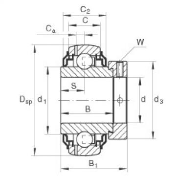 FAG Radial insert ball bearings - GE30-XL-KRR-B-2C