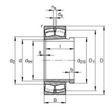 FAG Spherical roller bearings - 22218-E1-XL-K + AHX318