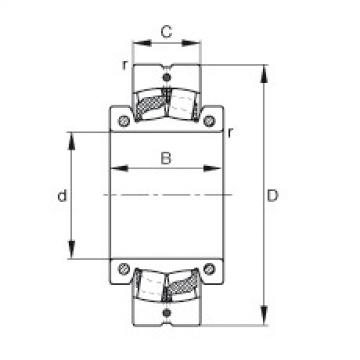 FAG Spherical roller bearings - 222S.208