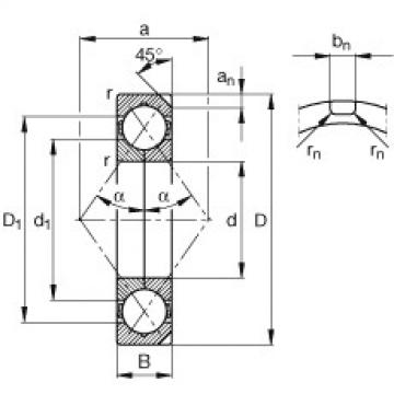 FAG Four point contact bearings - QJ1036-N2-MPA