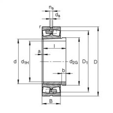 FAG Spherical roller bearings - 23026-E1A-XL-K-M + AHX3026