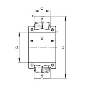 FAG Spherical roller bearings - 222S.703