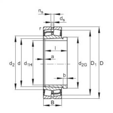 FAG Spherical roller bearings - 22238-BE-XL-K + AH2238G