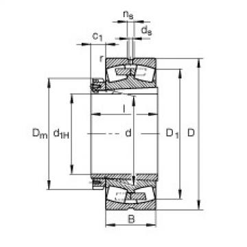 FAG Spherical roller bearings - 230/750-K-MB + H30/750-HG