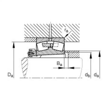 FAG Spherical roller bearings - 23944-S-K-MB + H3944