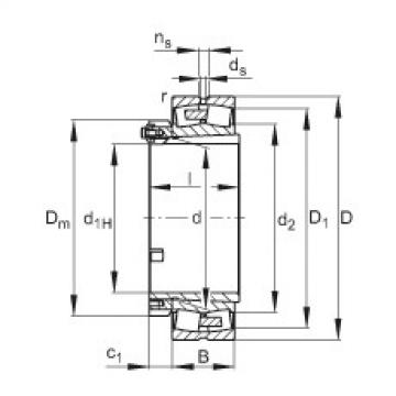 FAG Spherical roller bearings - 23064-BEA-XL-K-MB1