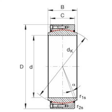 FAG Large radial spherical plain bearings - GE480-DW-2RS2