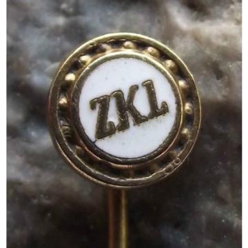 Vintage ZKL Czechoslovakia Ball Bearing Firm Race &amp; Cage Advertising Pin Badge