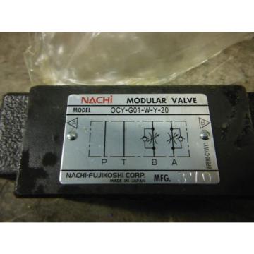 NACHI VALVE OCY-G01-W-Y-20 ~