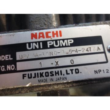 MEIDENSHA MEIDEN HYDRAULIC MOTOR LTF70-NR NACHI PUMP UPV-1A-16N0-1.5-4-2477A