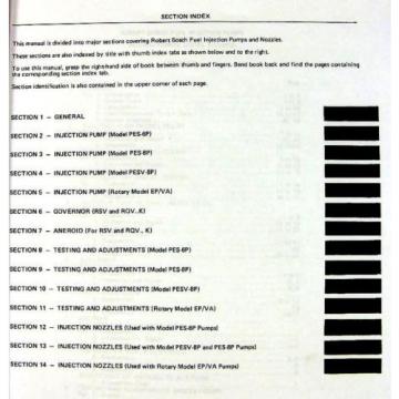 ROBERT BOSCH PES-6P DIESEL FUEL INJECTION PUMP REBUILD SERVICE REPAIR MANUAL IH