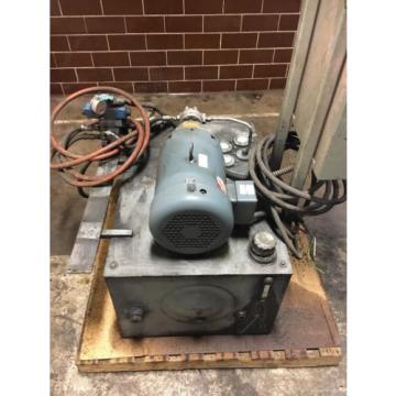 Hydraulic Tank Assembly W/ Baldor Motor &amp; Eaton Pump 7-1/2 Hp 3 Phase