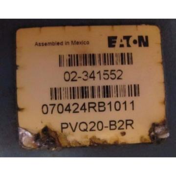 EATON 02-341552 070424RB1011 PVQ20-B2R 7/8&#034; APPROXIMATE SHAFT HYDRAULIC PUMP