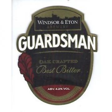 WINDSOR &amp; EATON BREWERY - GUARDSMAN BEST BITTER - PUMP FRONT