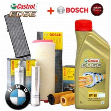 INSPEKTIONSKIT ÖL CASTROL EDGE 5W30 8LT 4 FILTER BOSCH BMW 5 E60 530D 170 KW